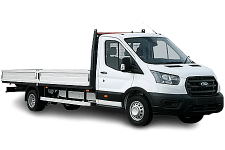 Van Hire Blackwood - White Ford Transit Dropside Van - Van hire Blackwood